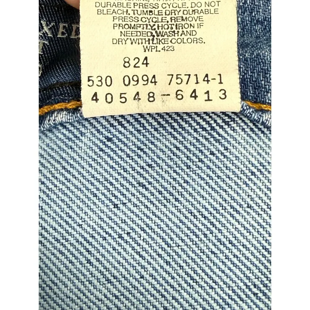 Levi's 540 Denim Jeans Vintage 1994 Orange Tab Made in USA Relaxed 34x32 Retro